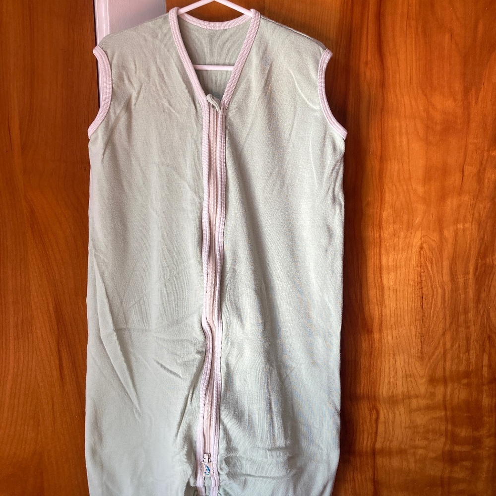 CastleWare Sleeveless Organic Cotton Rib Knit Sleeper Bag For Walkers